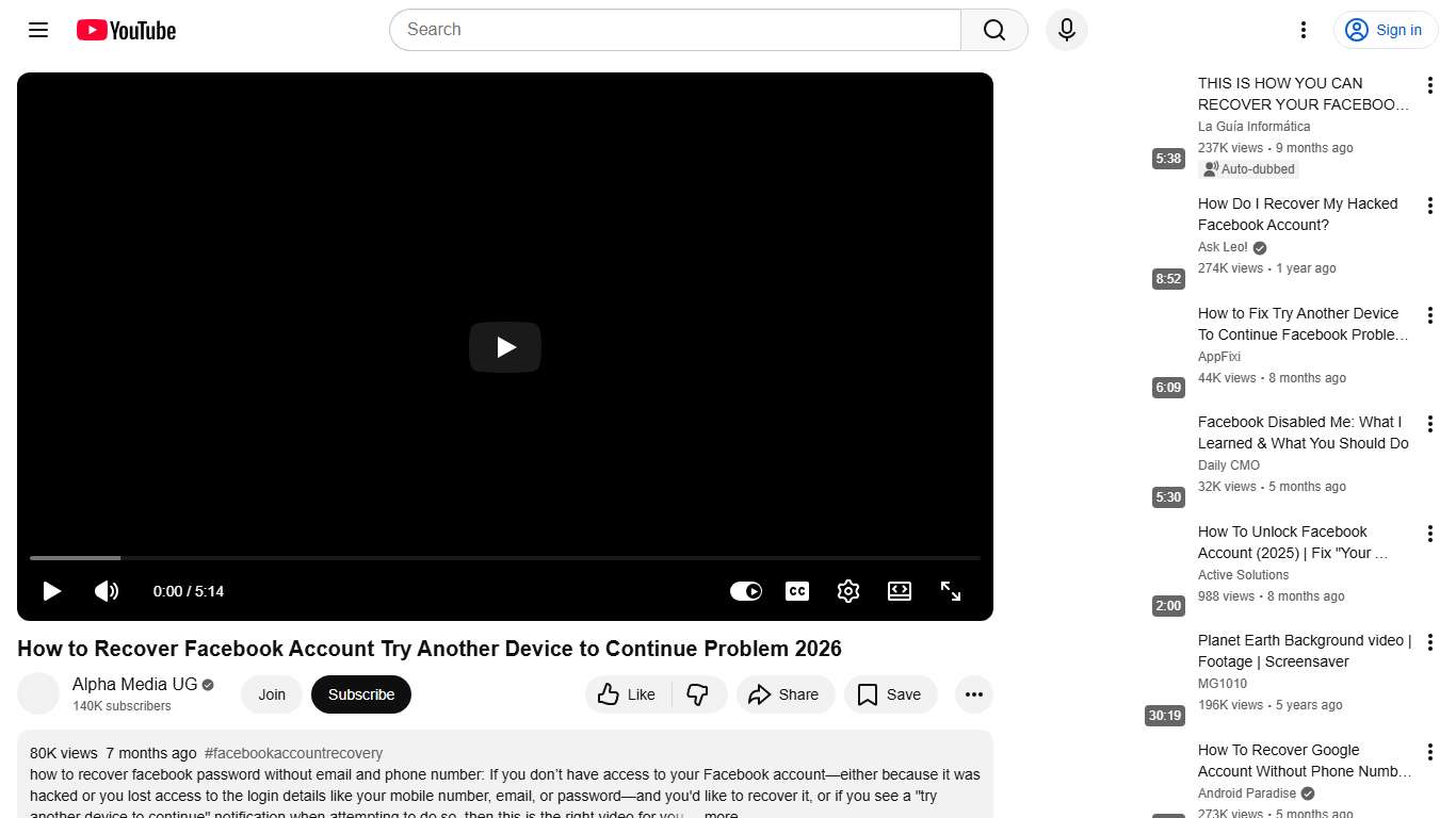 How to Recover Facebook Account Try Another Device to Continue Problem 2026 - YouTube